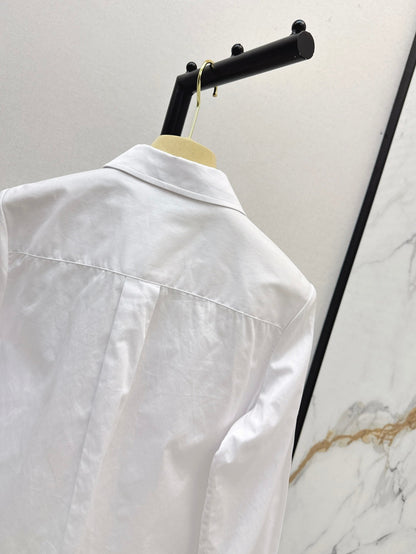 Miu 25fw embroidered shirt