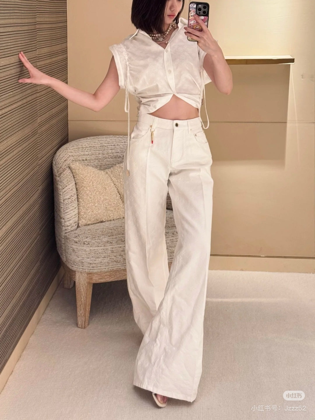 Louis 25fw jacquard jeans