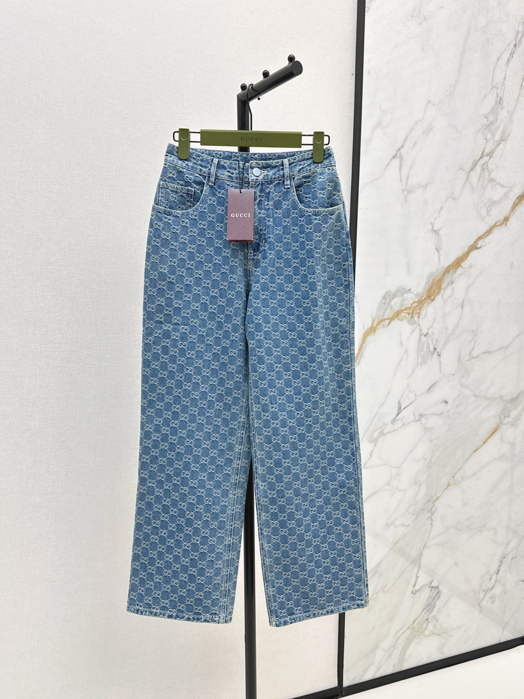 Guc 25fw jacquard jeans