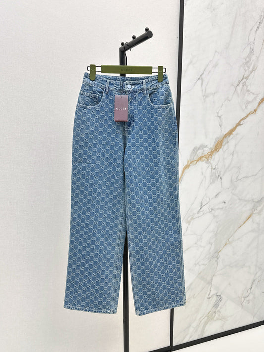 Guc 25fw jacquard jeans