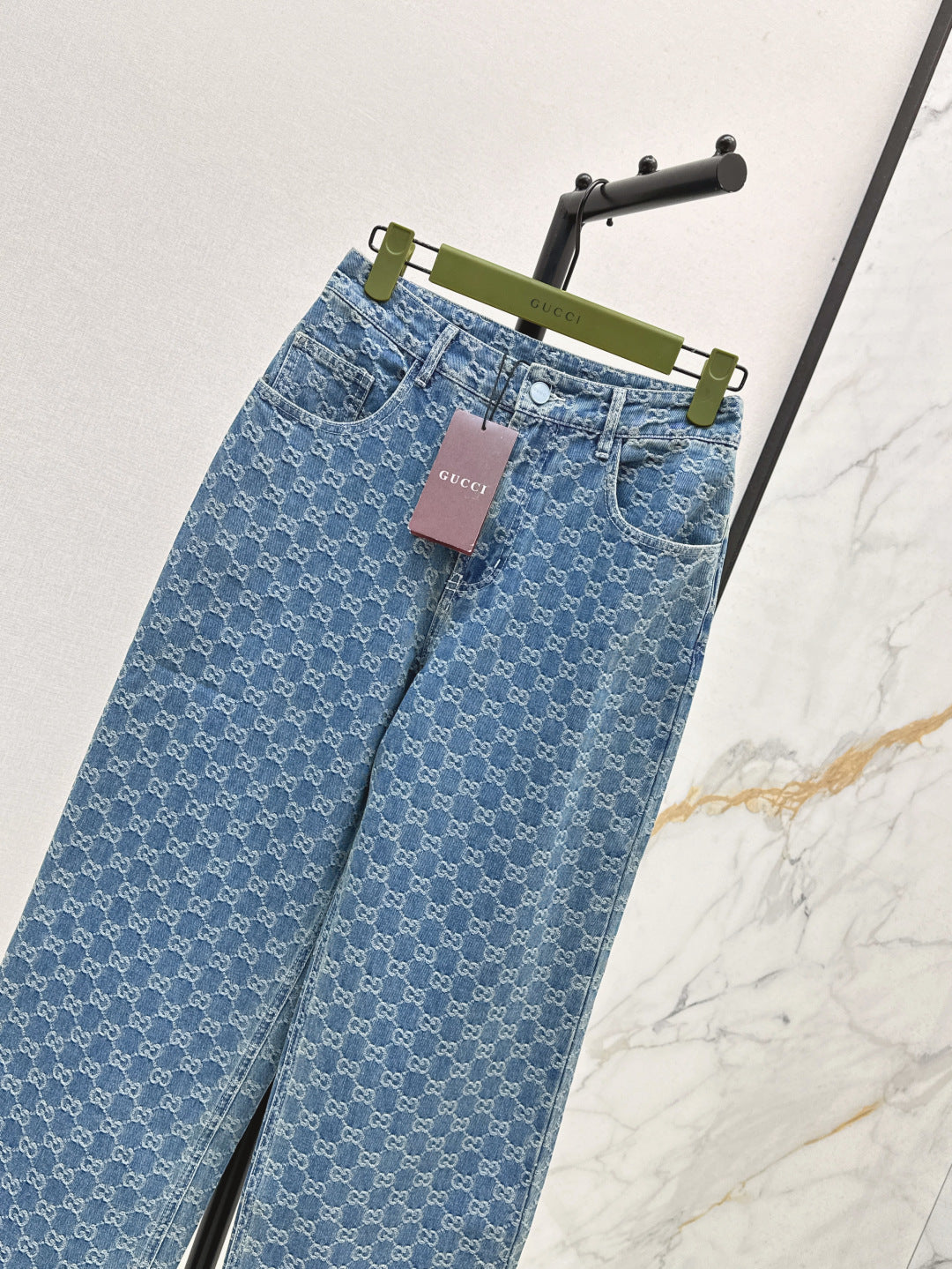 Guc 25fw jacquard jeans