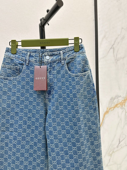 Guc 25fw jacquard jeans