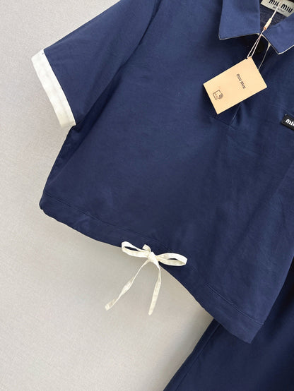 Miu 25ss drawstring suit