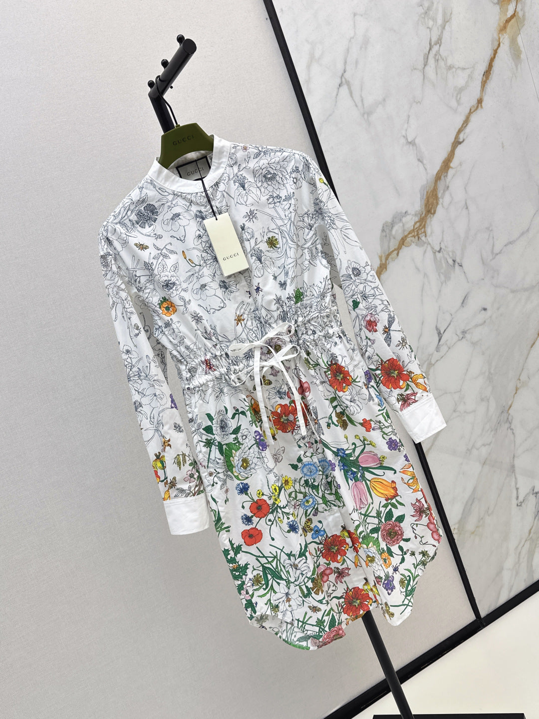 Guc 25ss printed dress