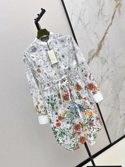 Guc 25ss printed dress