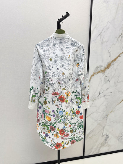 Guc 25ss printed dress