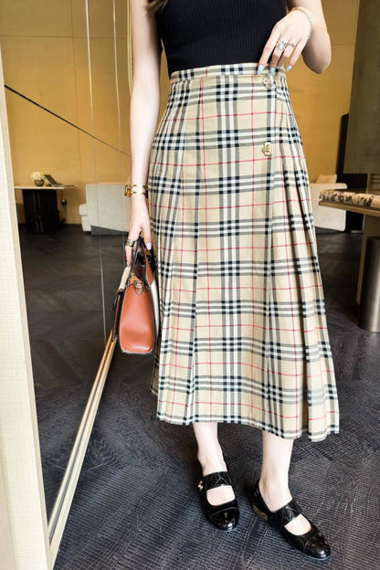 Bur 25fw printed skirt