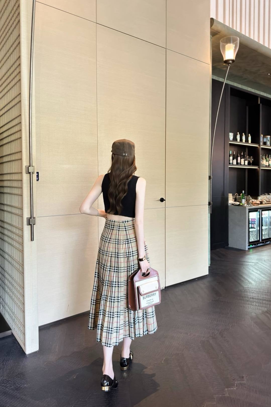 Bur 25fw printed skirt