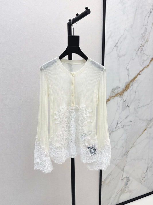 Es 25fw lace cardigan