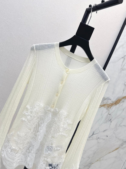 Es 25fw lace cardigan