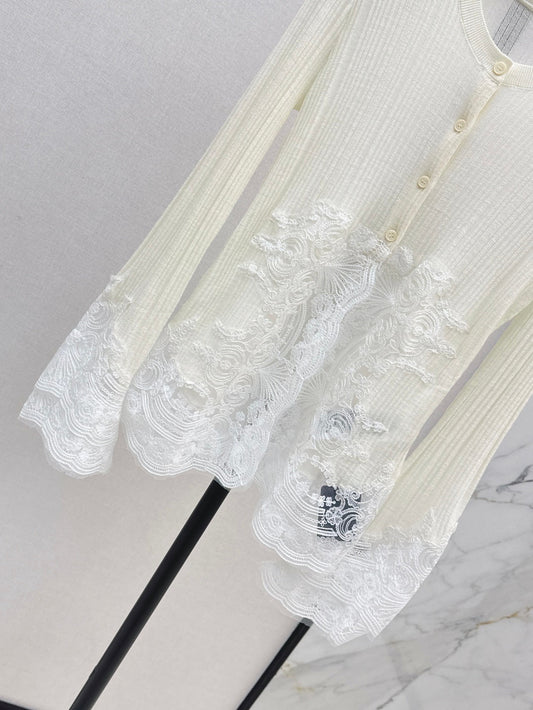 Es 25fw lace cardigan