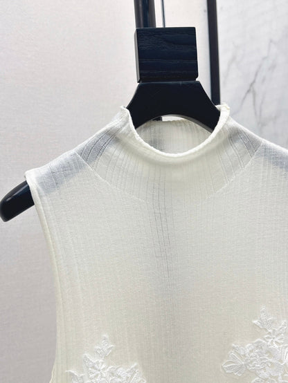 Es 25fw lace knit vest