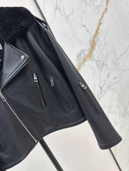Loe 25fw leather jacket