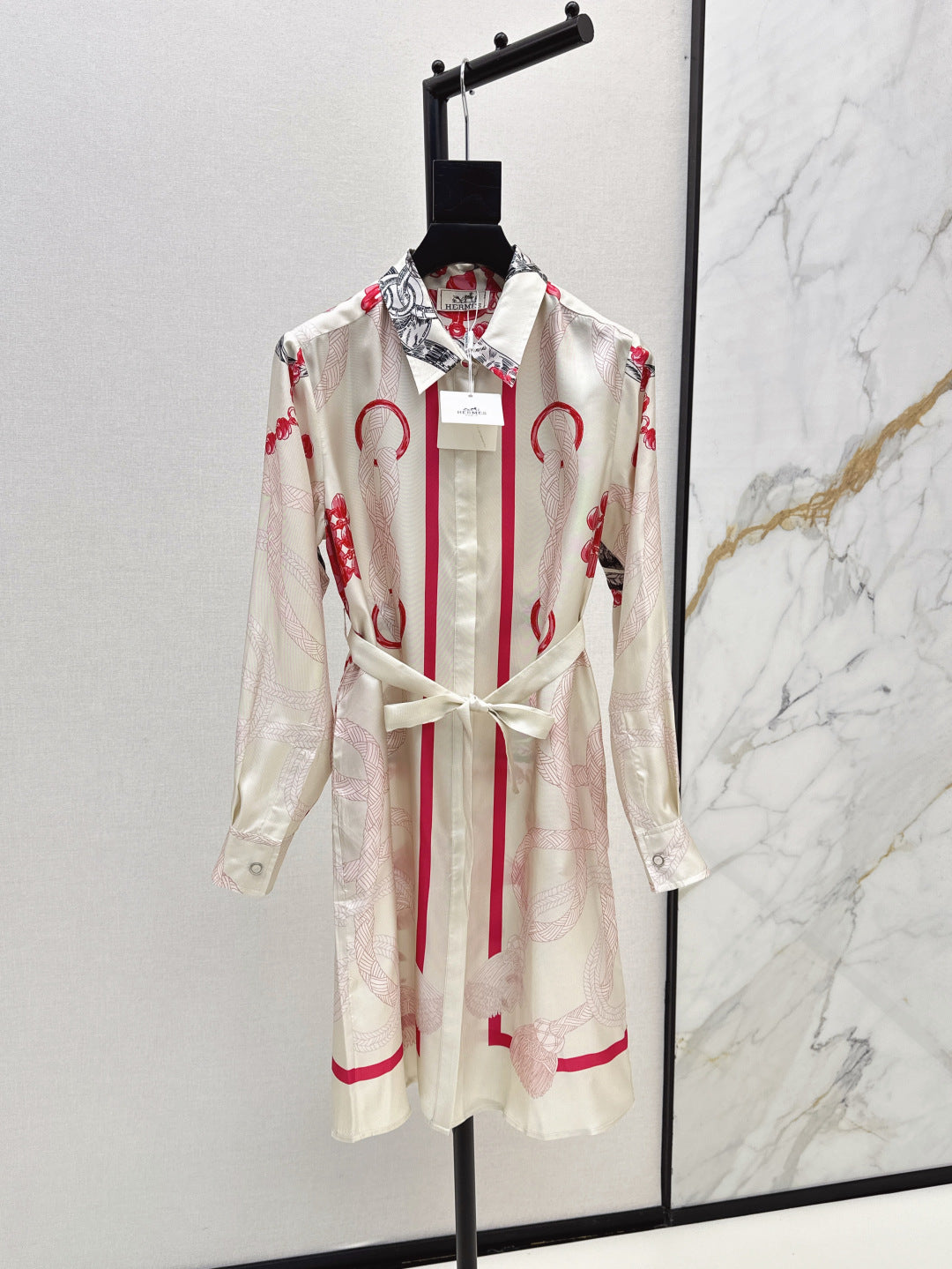 Herm 25fw silk dress