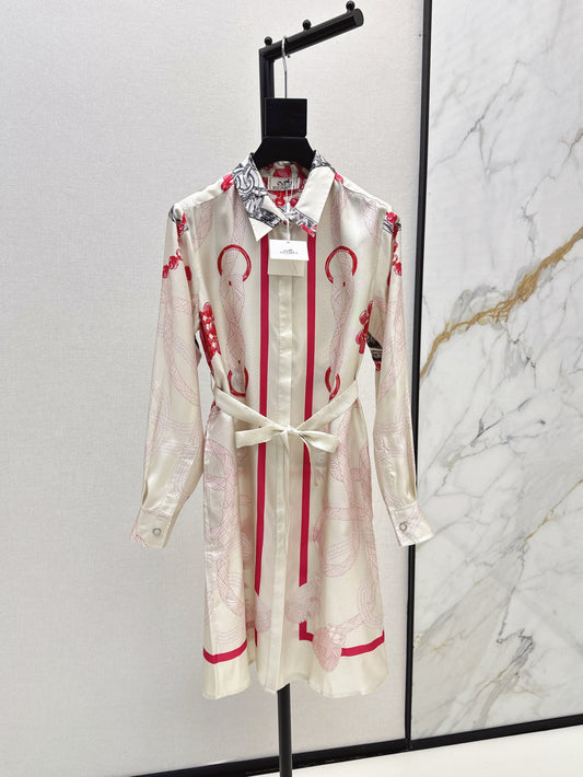 Herm 25fw silk dress