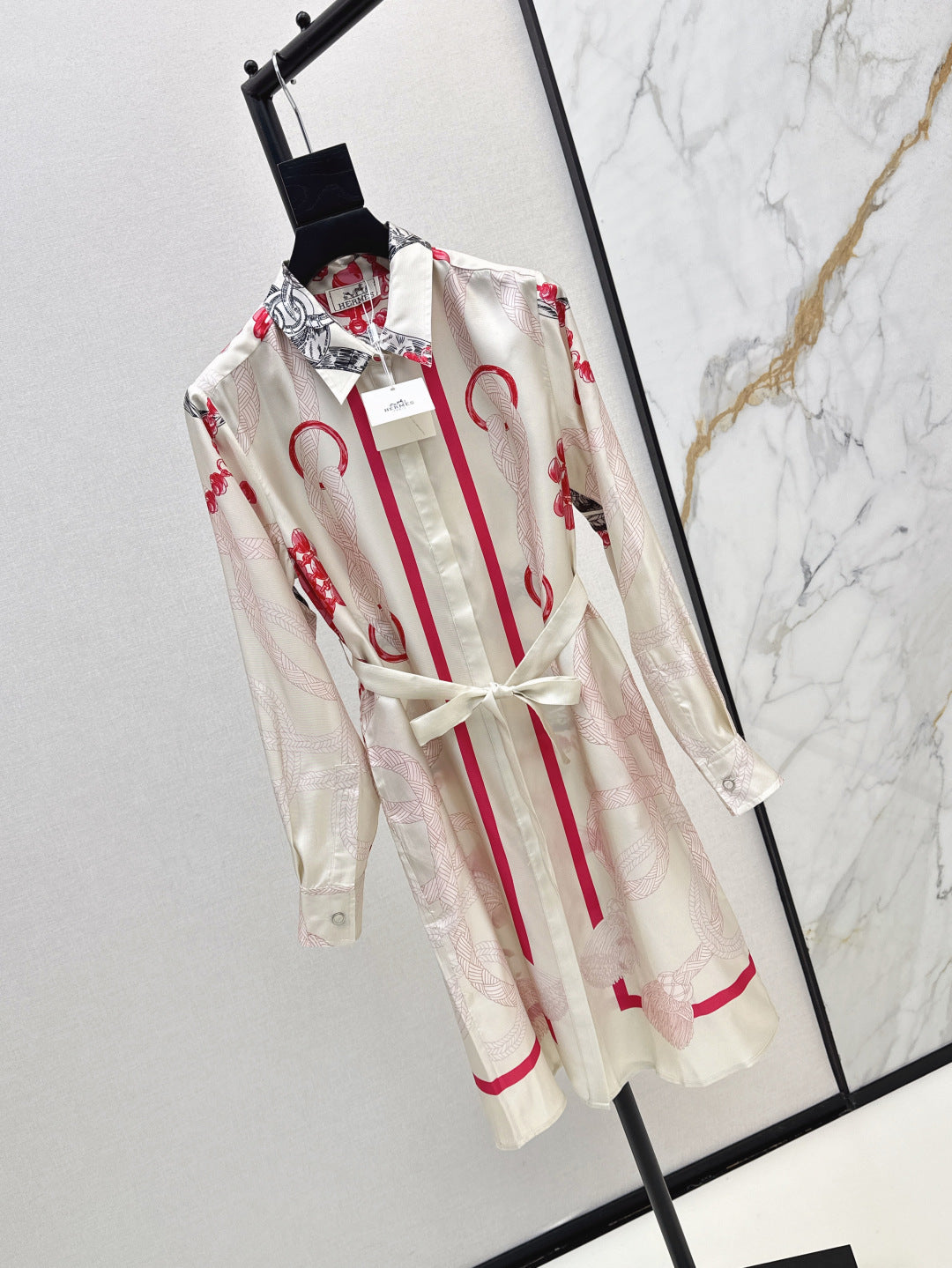 Herm 25fw silk dress