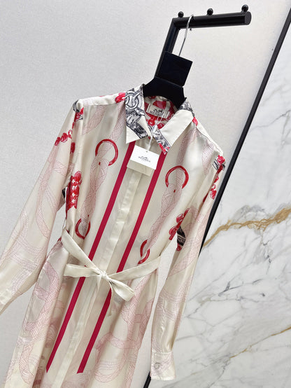 Herm 25fw silk dress