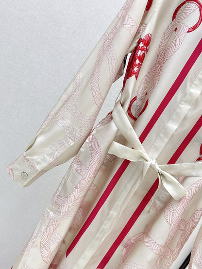 Herm 25fw silk dress