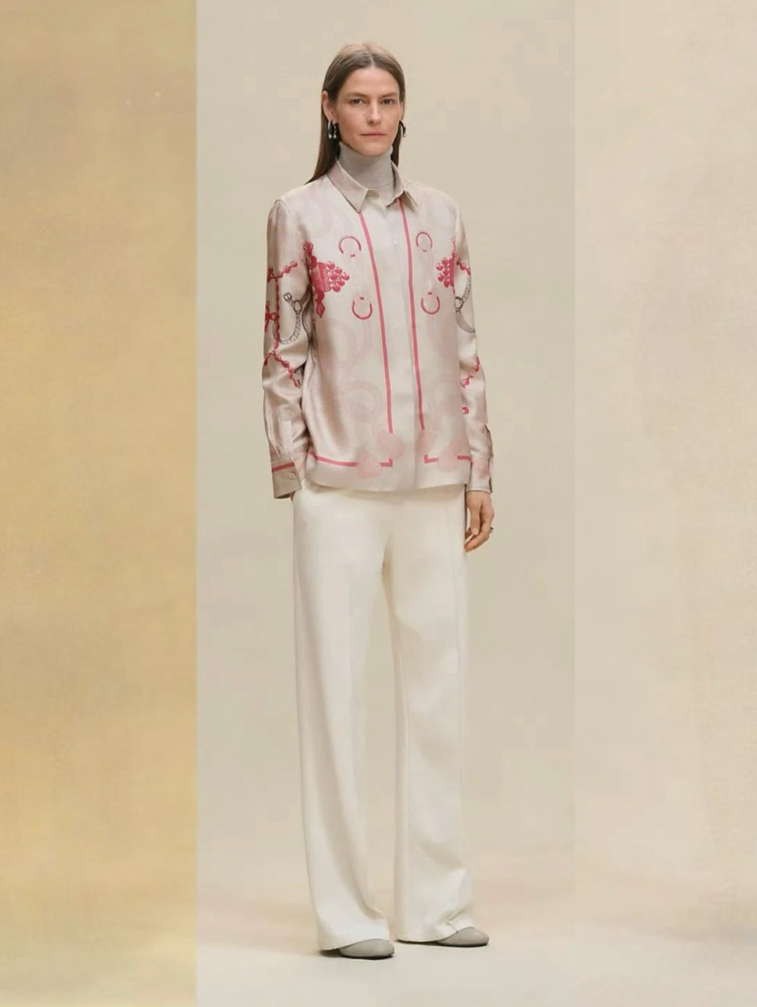 Herm 25fw silk shirt