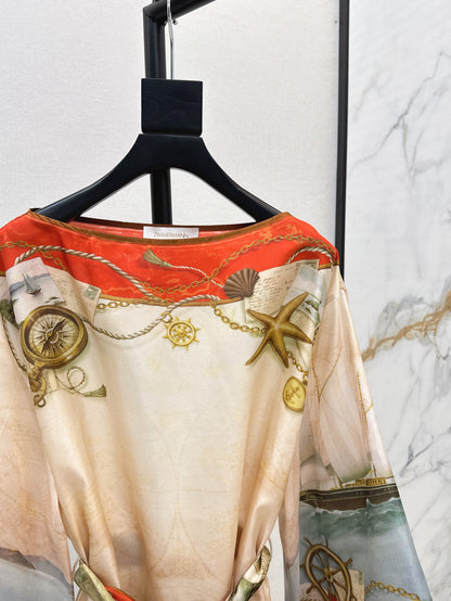Zimm 25ss silk dress