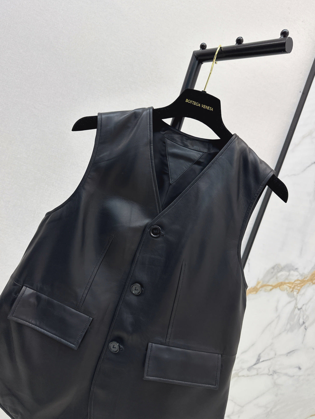 Bottega 25ss leather vest