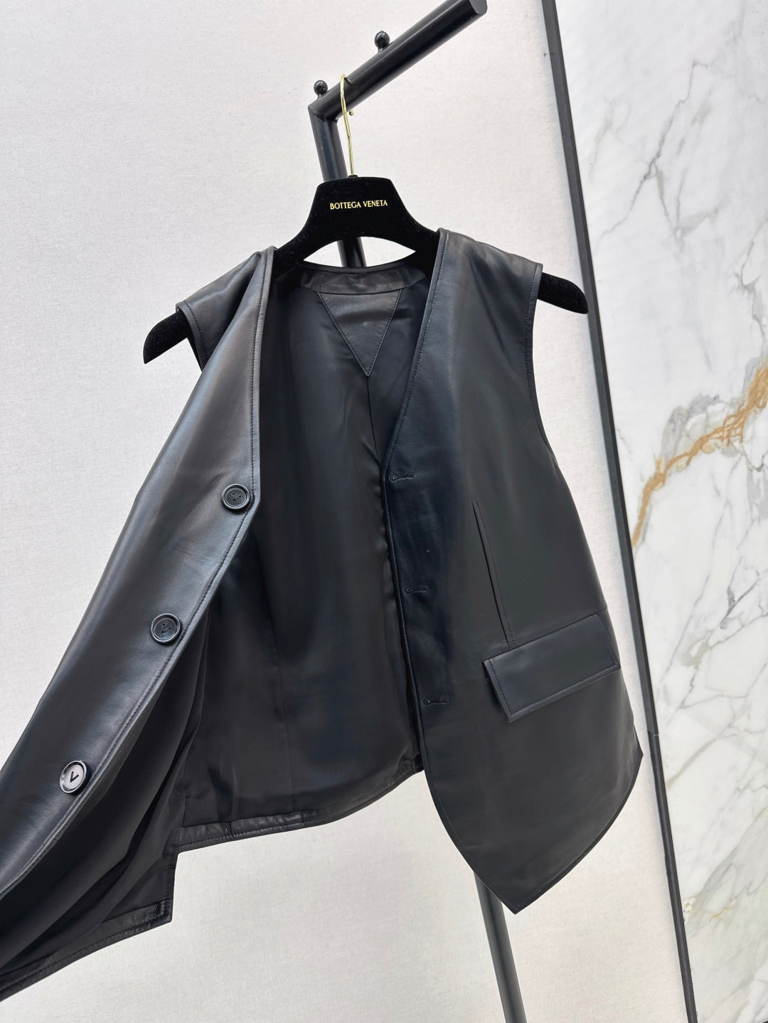 Bottega 25ss leather vest