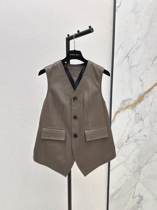 Bottega 25ss leather vest