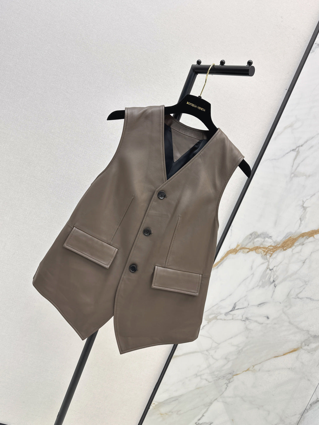Bottega 25ss leather vest