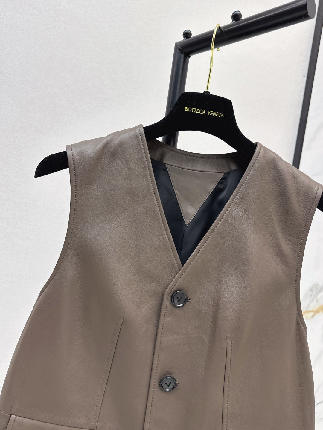Bottega 25ss leather vest