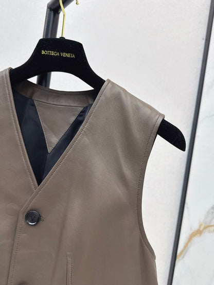 Bottega 25ss leather vest