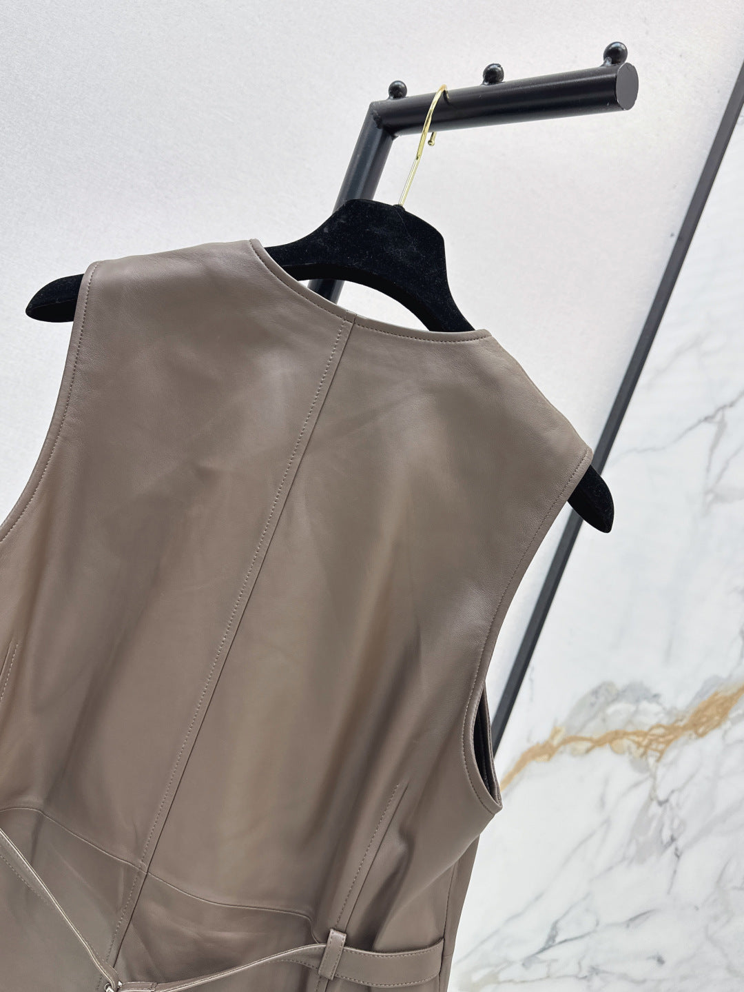 Bottega 25ss leather vest