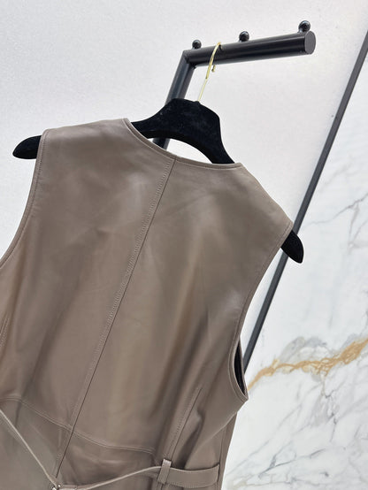 Bottega 25ss leather vest
