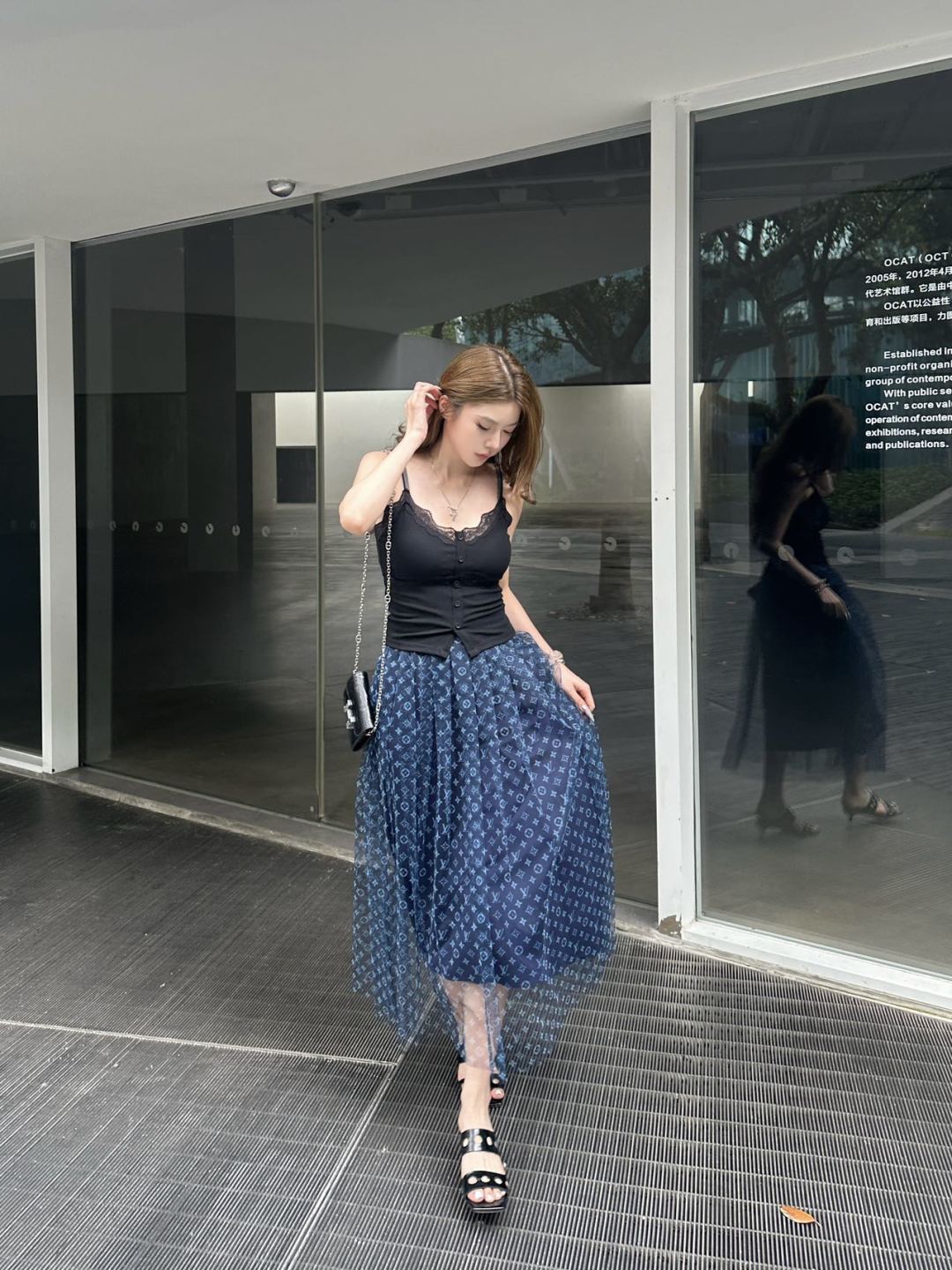 Louis 25ss monogram skirt