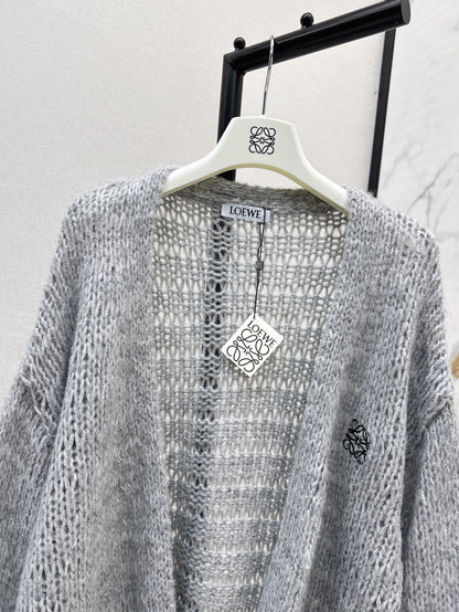 Loe 25fw embroidered cardigan