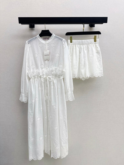 Valen 25ss embroidered dress set