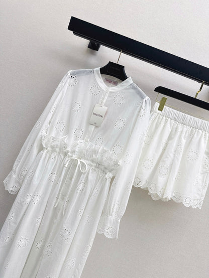 Valen 25ss embroidered dress set