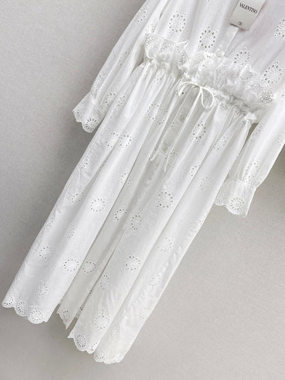 Valen 25ss embroidered dress set