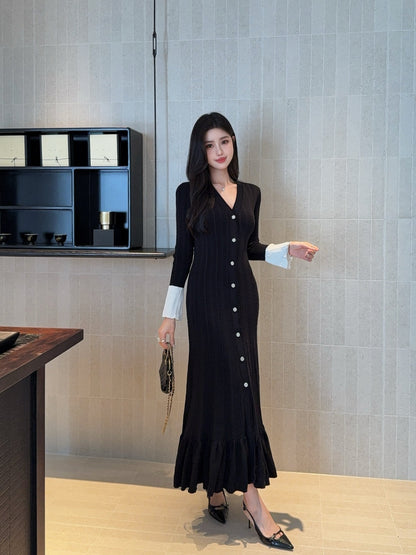 Chan 25fw knitted dress