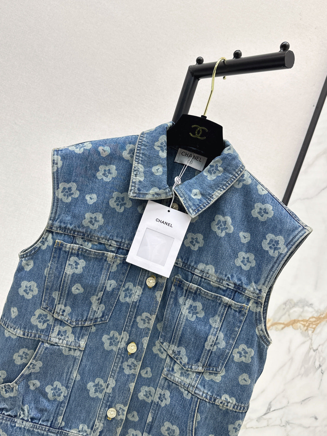 Chan 25fw denim vest