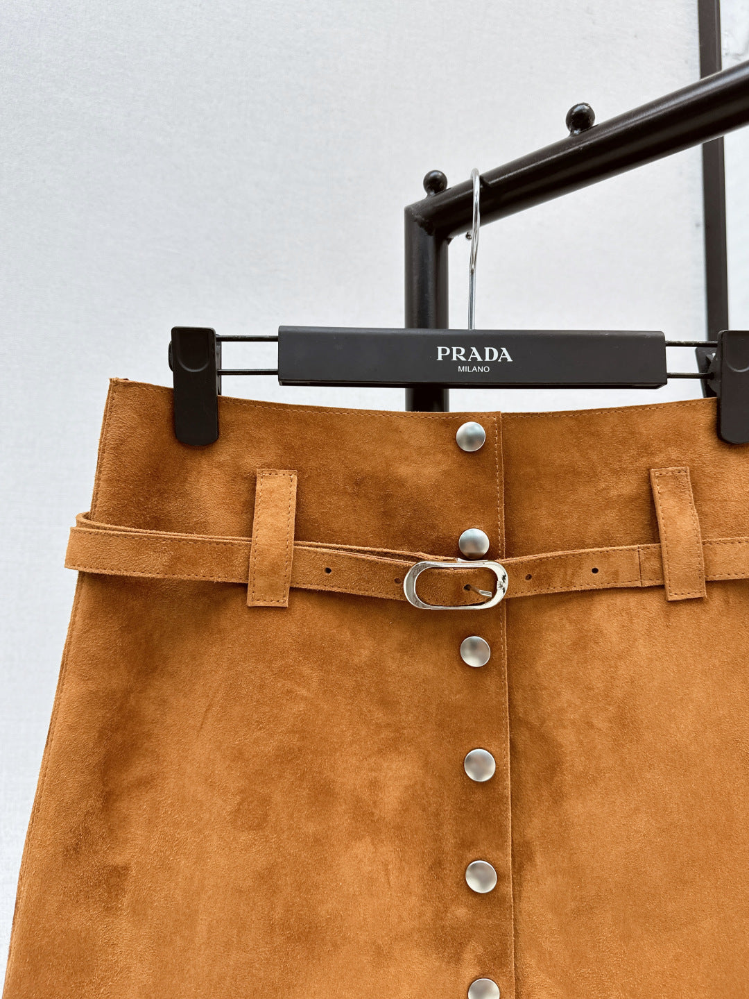 Pra 25fw leather skirt