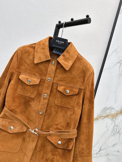 Pra 25fw suede jacket