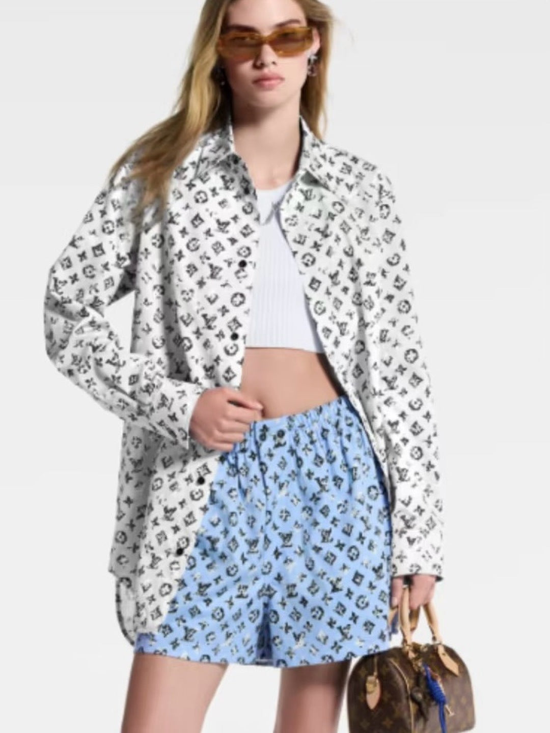 Louis 25ss printe shirt