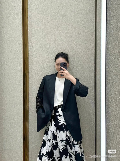 Max 25fw lace blazer