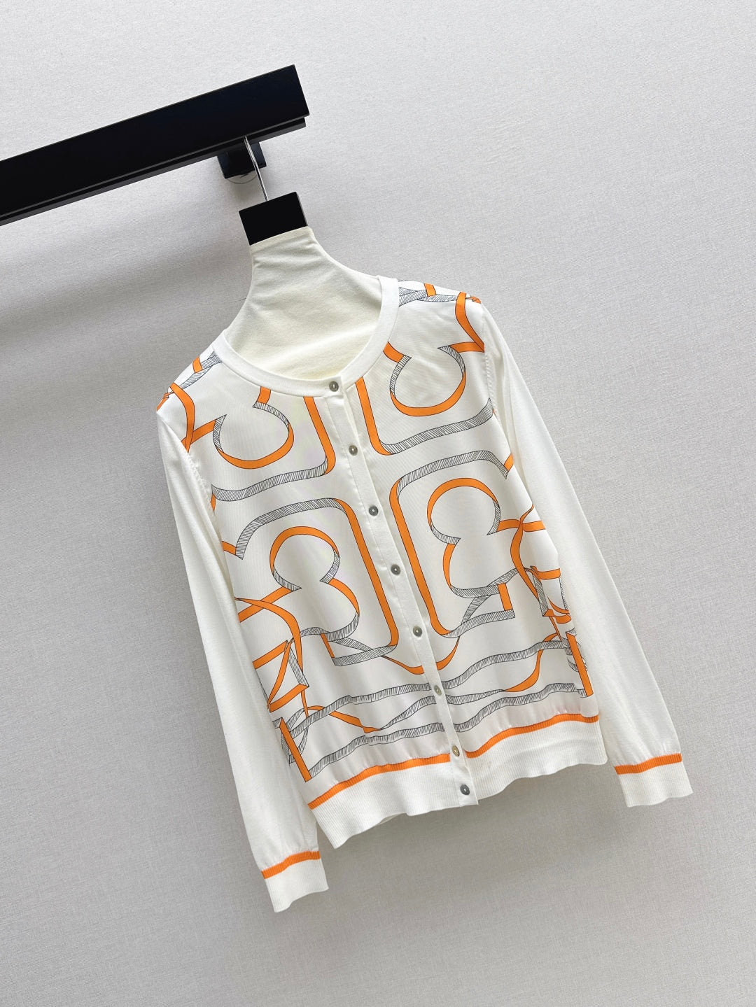 Herm 25ss printed cardigan