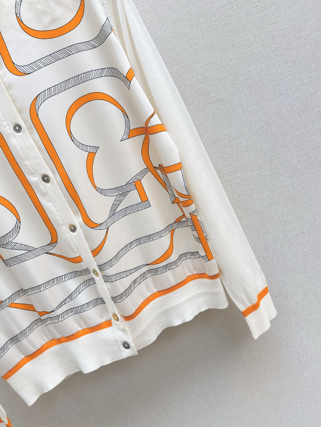 Herm 25ss printed cardigan