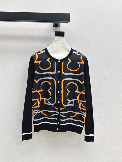 Herm 25ss printed cardigan