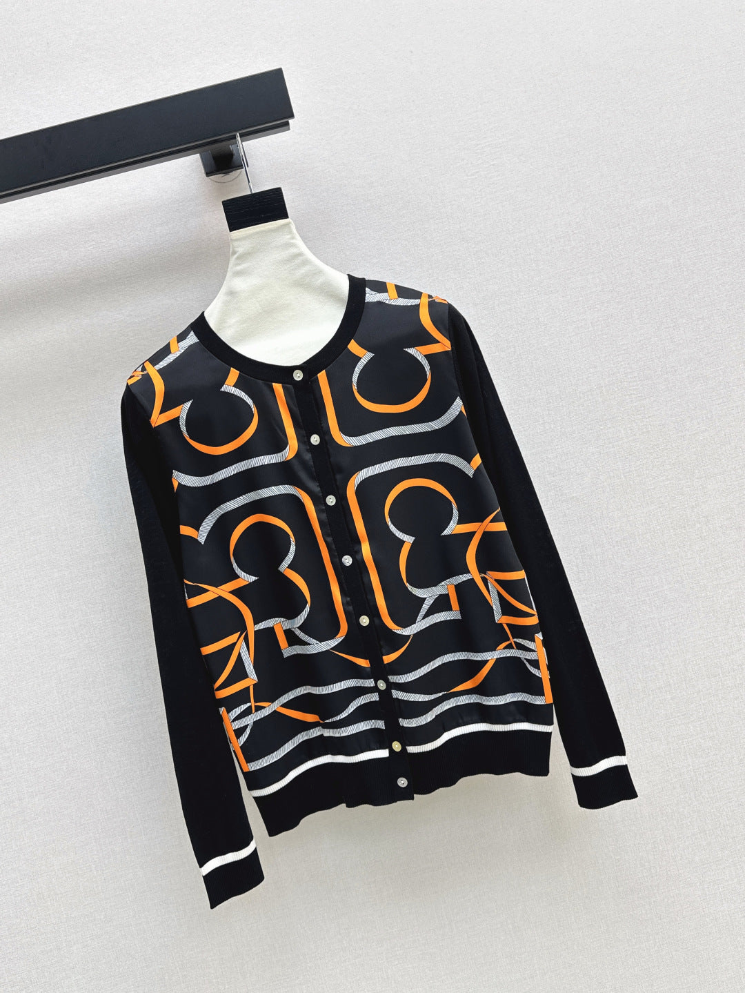 Herm 25ss printed cardigan