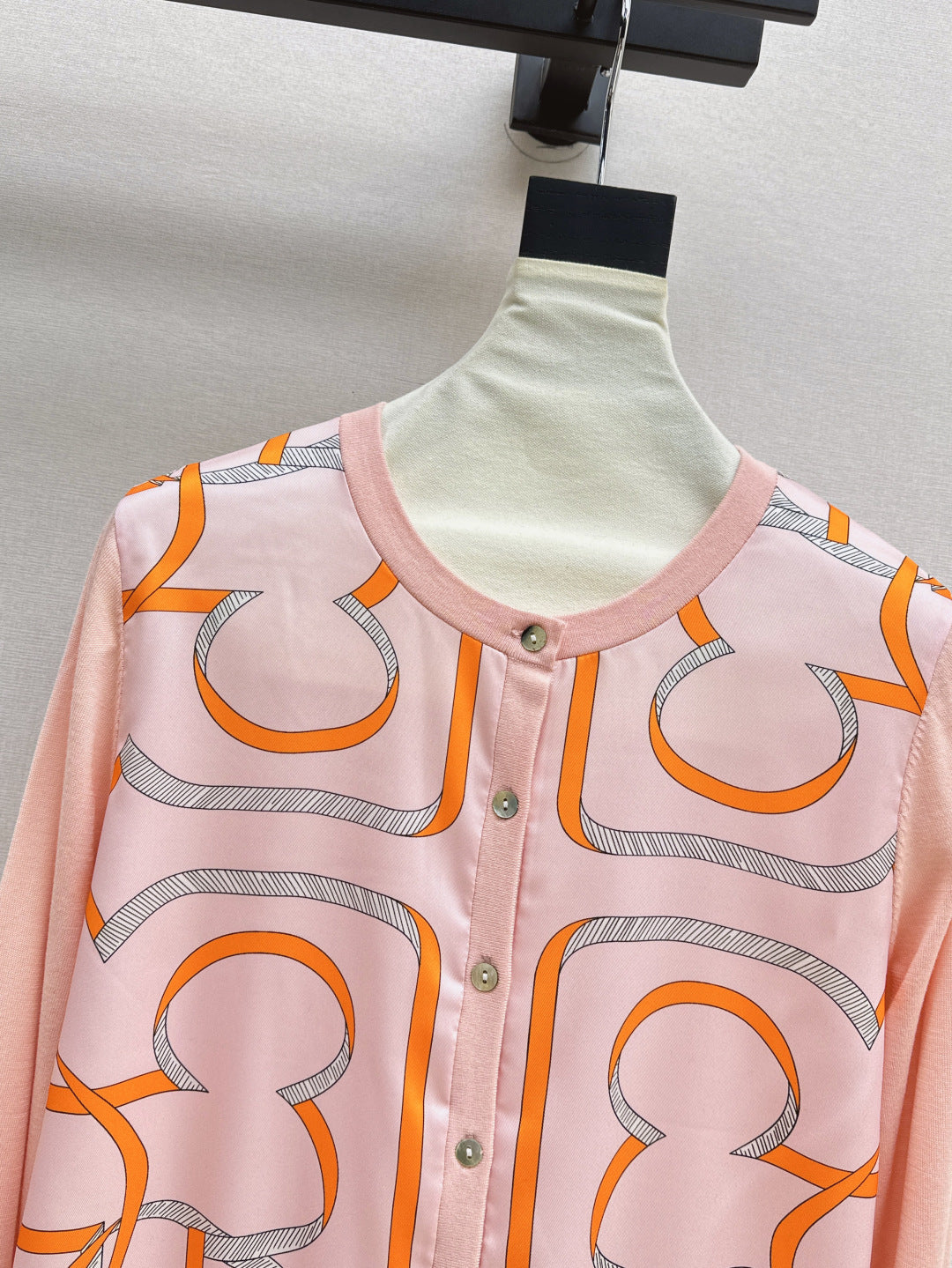 Herm 25ss printed cardigan