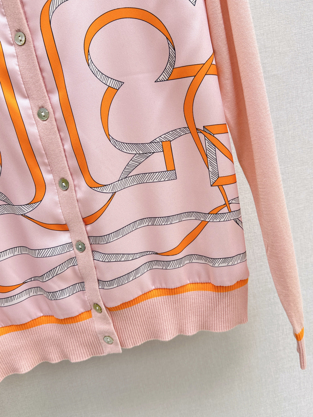 Herm 25ss printed cardigan