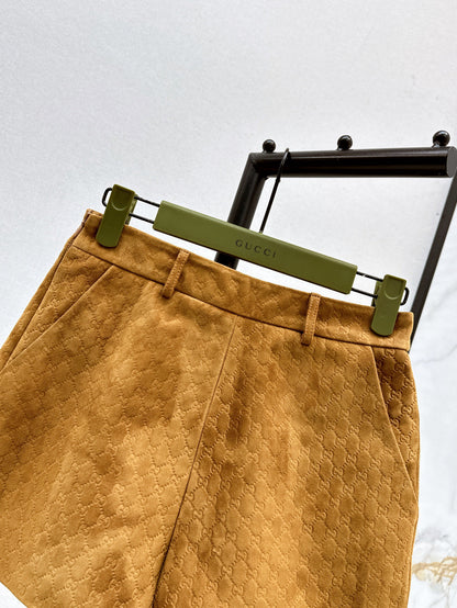 Guc 25fw suede skirt